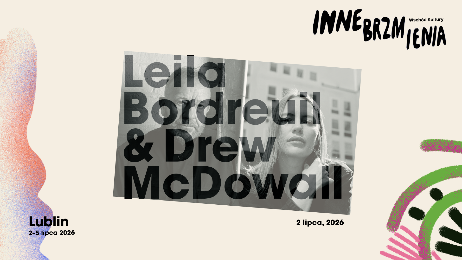 Leila&Drew_hd Czarno-białe zdjęcie członków zespołu.